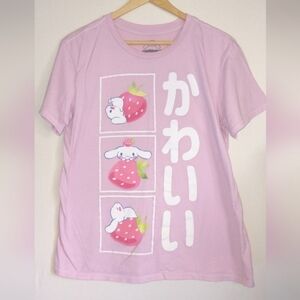 Sanrio Cinnamoroll Pink Strawberry T Shirt Size Small Hello Kitty Friends